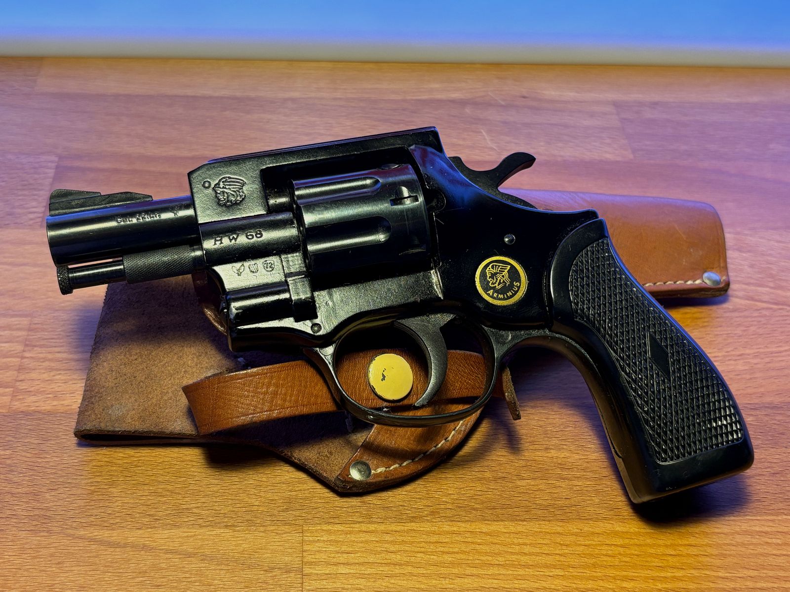 Arminius HW68 revolver .22lfb met holster