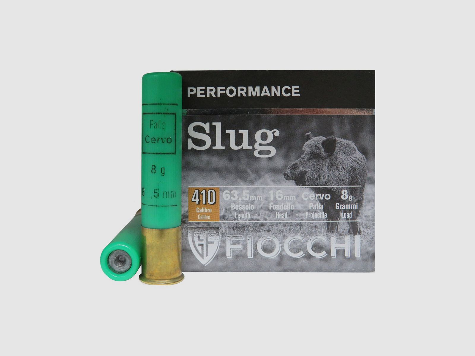 Fiocchi Patronen für Hirsch 410 Kal. 36/63,5 8 g