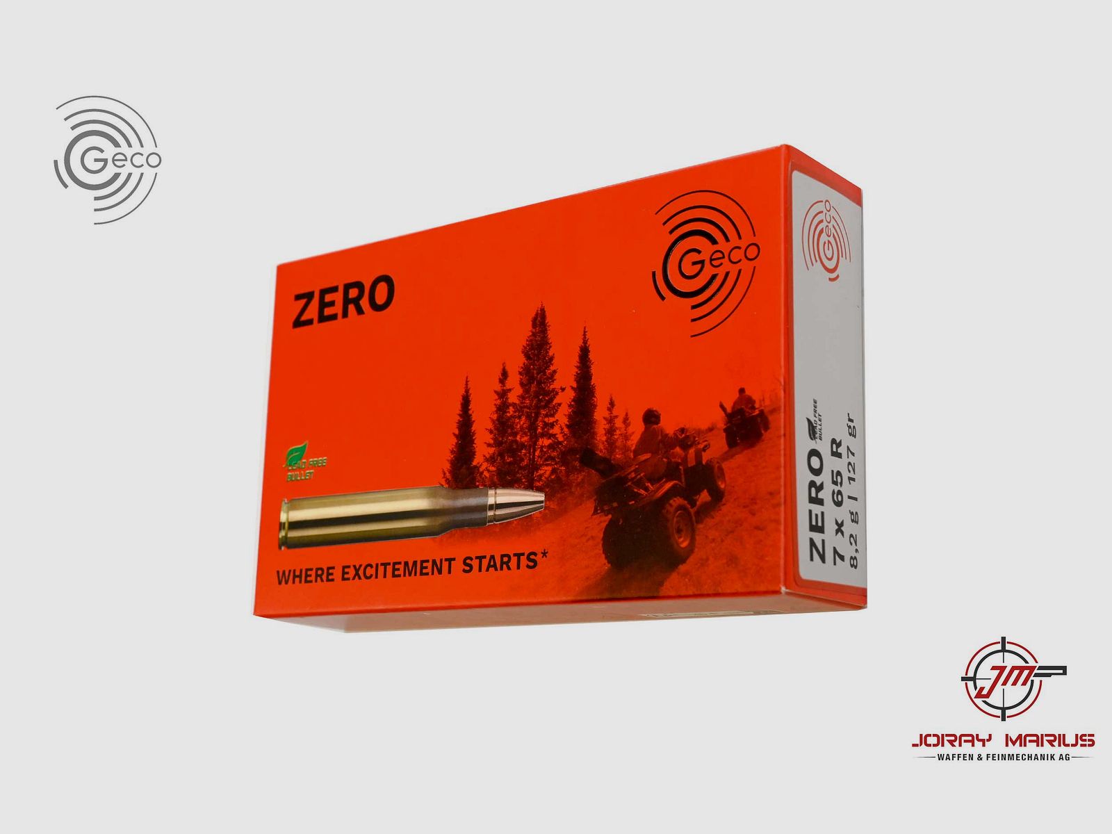 7x65R Geco 8.2g 127gr Zero Bleifrei