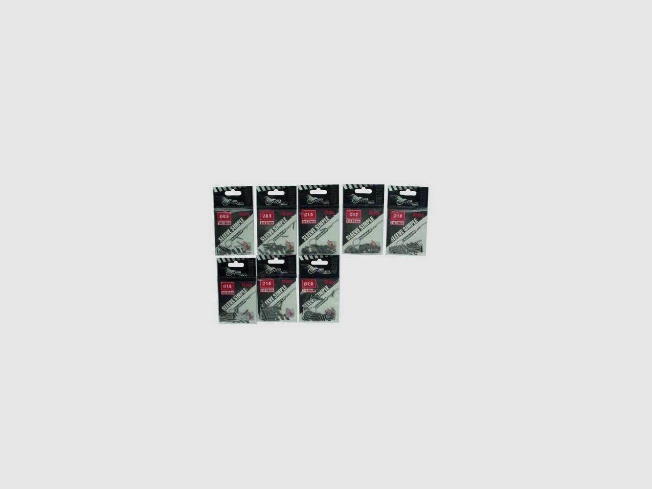 Einfache Hüllen Powerline Schwarz Nickel 1,4 mm (x30)