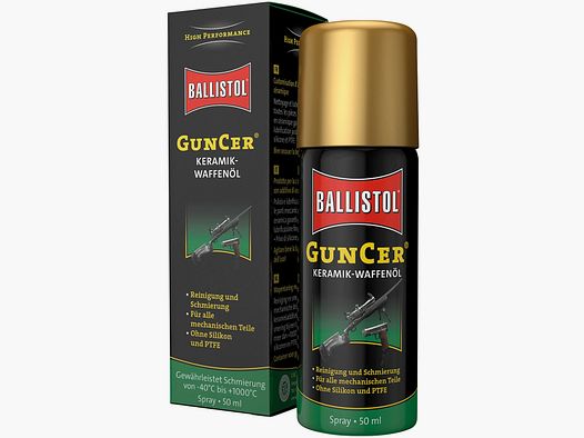 Ballistol GunCer Aceite Cerámico para Armas 50ml, calibre