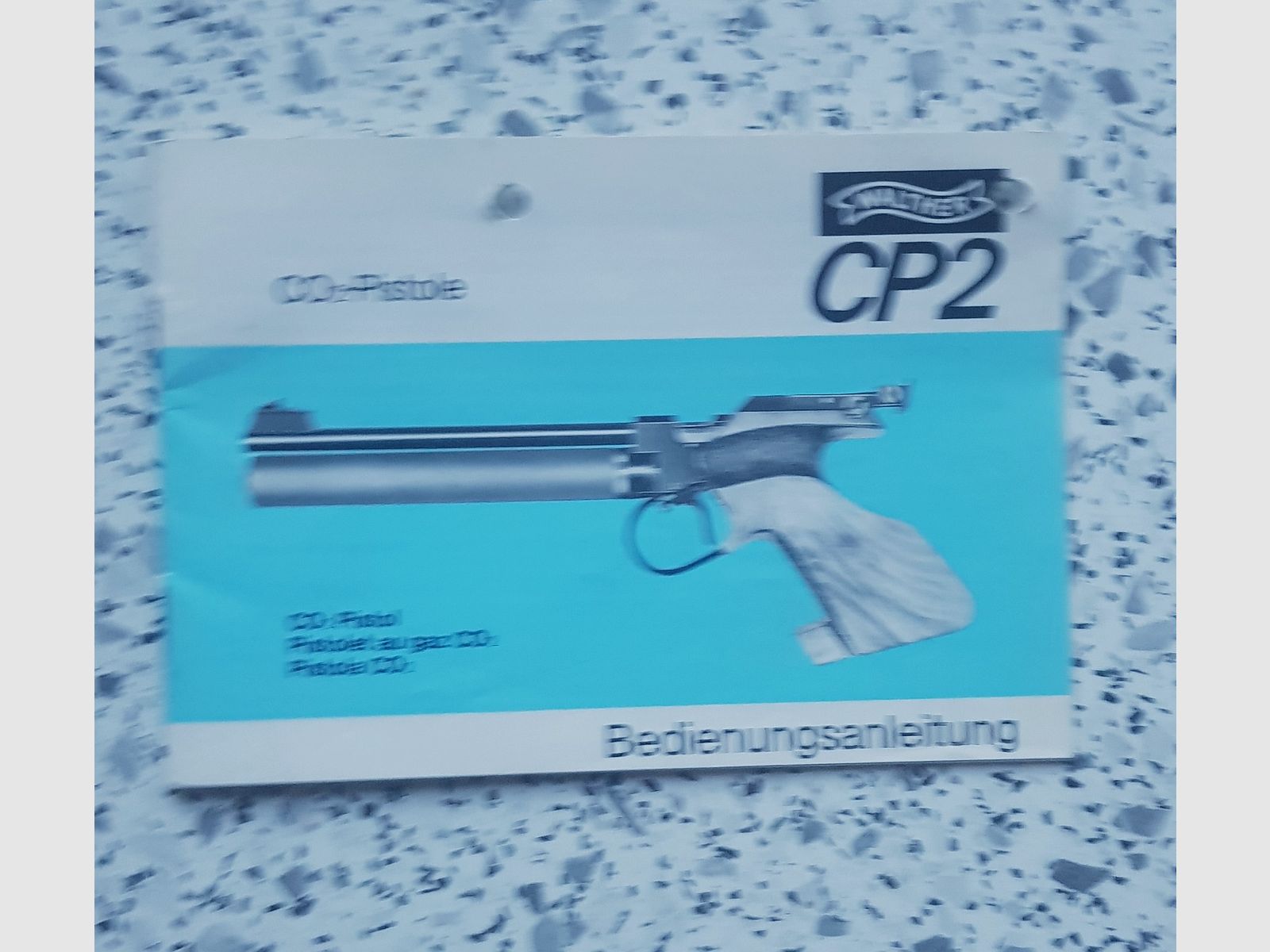 Walther CP2   Beschreibung Bedienungsanleitung Luftpistole Luftgewehr KK Gewehr Co2 Pistole siehe Beschreibung. Preis ab