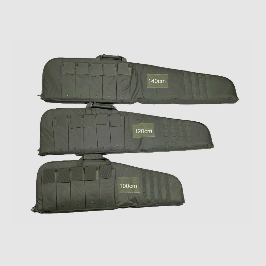 Custodia per fucile / Fodero 100cm – 140cm Nero/Oliva