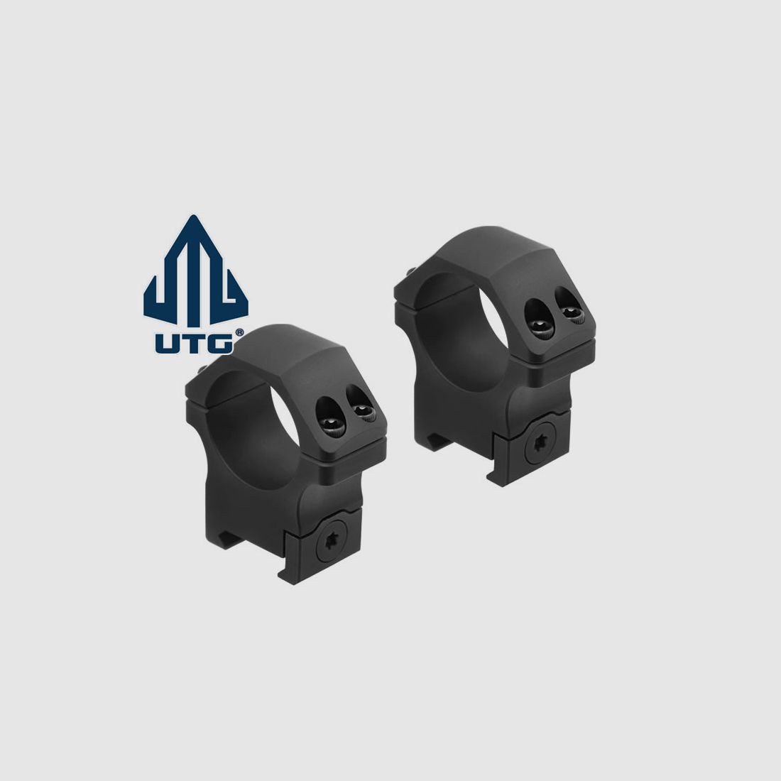 UTG Montage PRO P.O.I., medium, Tubus 30mm, fĂĽr Weaverschiene, Alu, schwarz