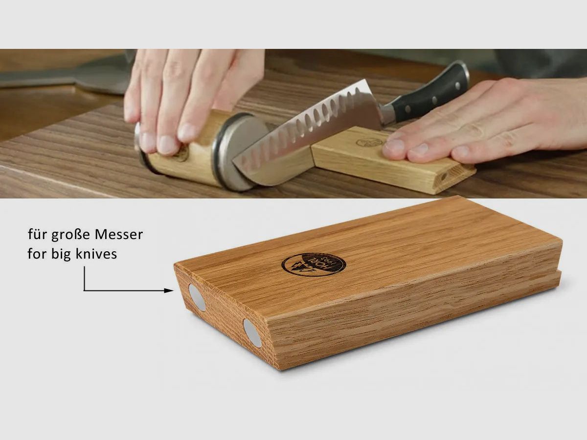 Affilatore HORL in rovere e guida per affilatura magnetica (RSE-SET)