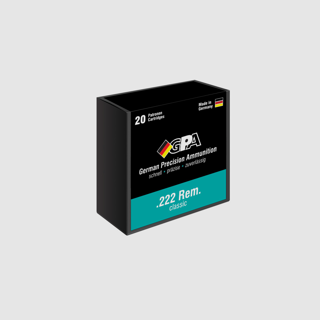 Duitse precisie munitie GPA Classic 3,1g - 43gr .222Rem