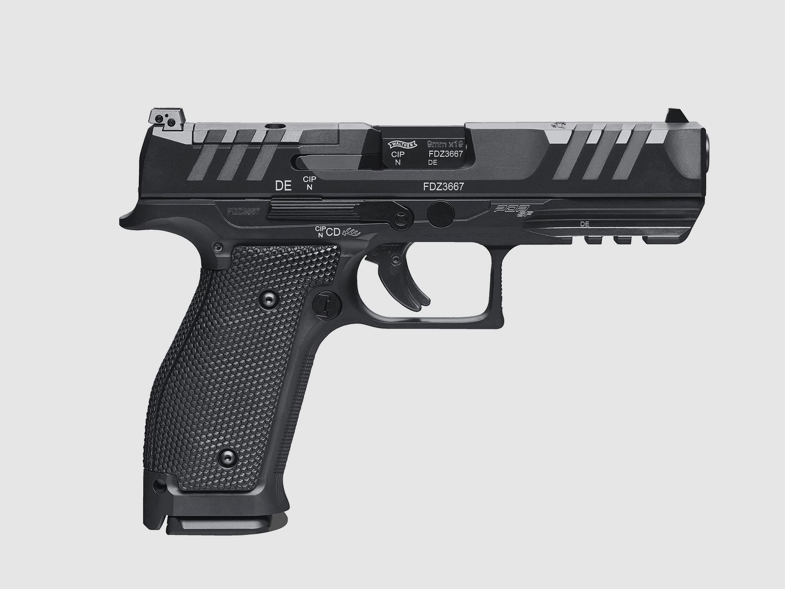 WALTHER PDP Full Size STEEL FRAME FS 4.5" 9mm Luger semi-automatic pistol