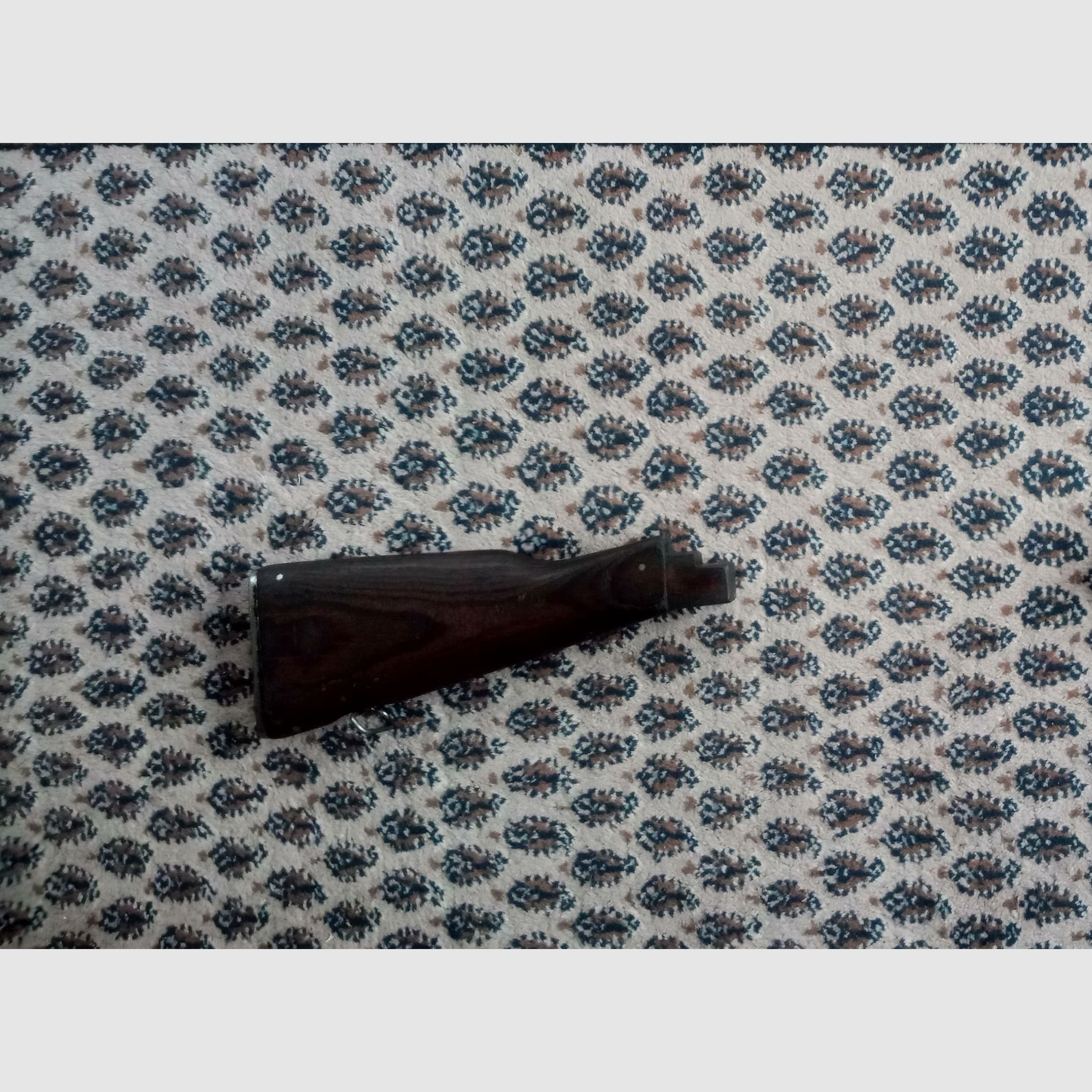 Classic AK fixed stock wood laminate dark brown / can also be fitted into Cybergun GSG Co2 AK47 // AKM & AK74 laminated wood stock