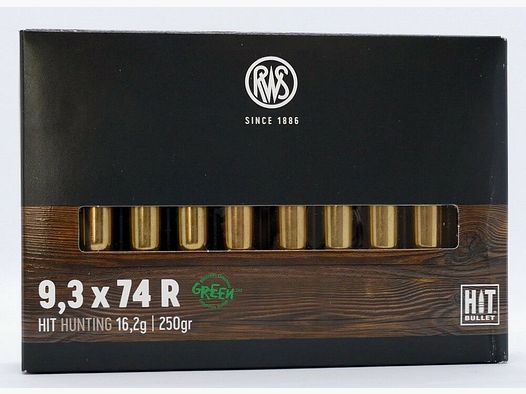 RWS 9,3X74 R HIT 16,2g/250gr.