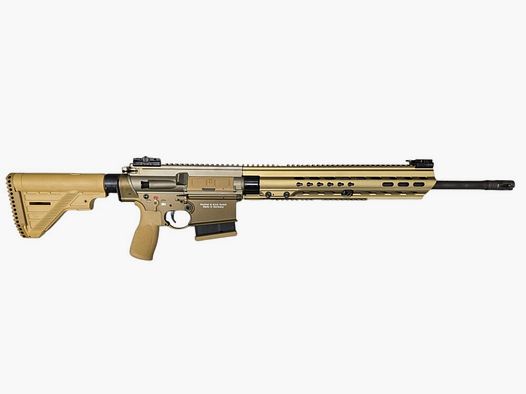 Heckler & Koch fucile semiautomatico MR 308 A3 SAND calibro 308Win 20" HK Slime Line Hkey MR308 SANDFARBEN prezzo consigliato: 3600€
