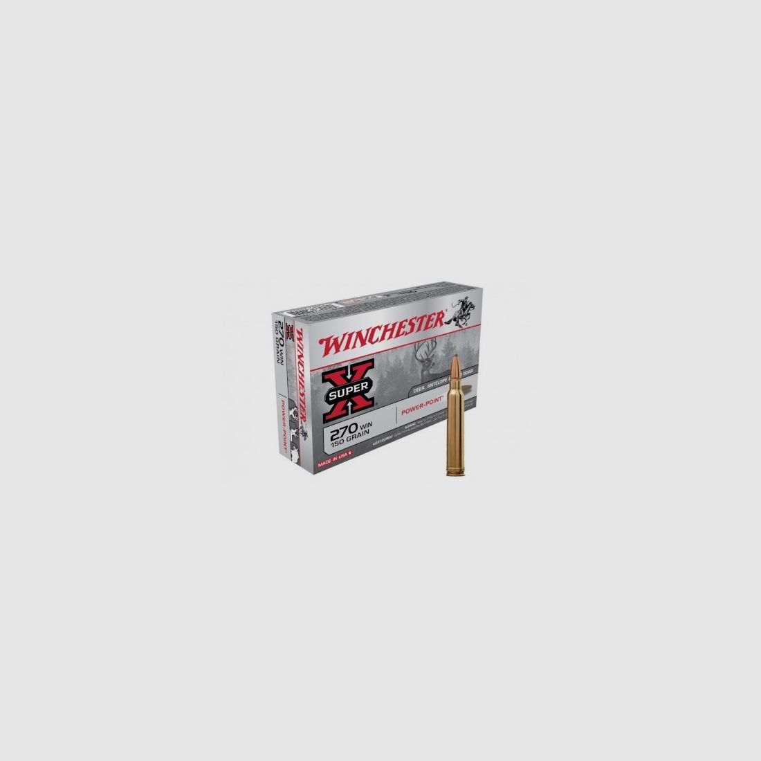 Winchester 270 win Super X Power Point 150 Gr, imagen 1 de 2