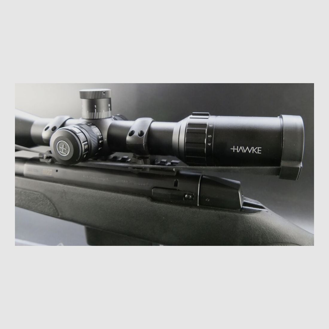 Brenner BR20 .308Win; Stahl-Picatinny, Stahl Hawke Montage und HAWKE Zielfe	 .308Win