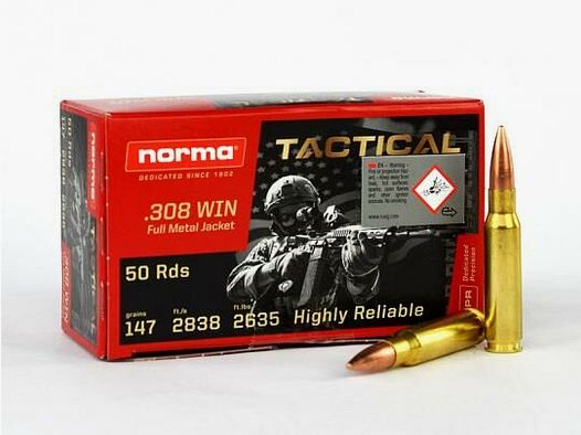 NORMA	 Tactical FMJ 147 grs - 400 Schuss Umkarton