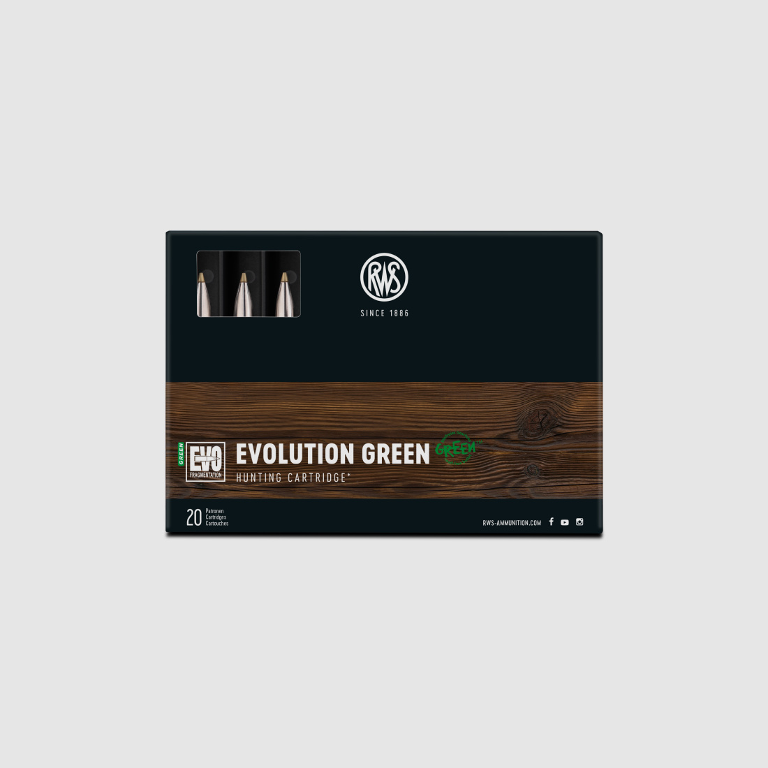 RWS Evolution Green Cal. 30 R Blaser - 9.0g / 139gr