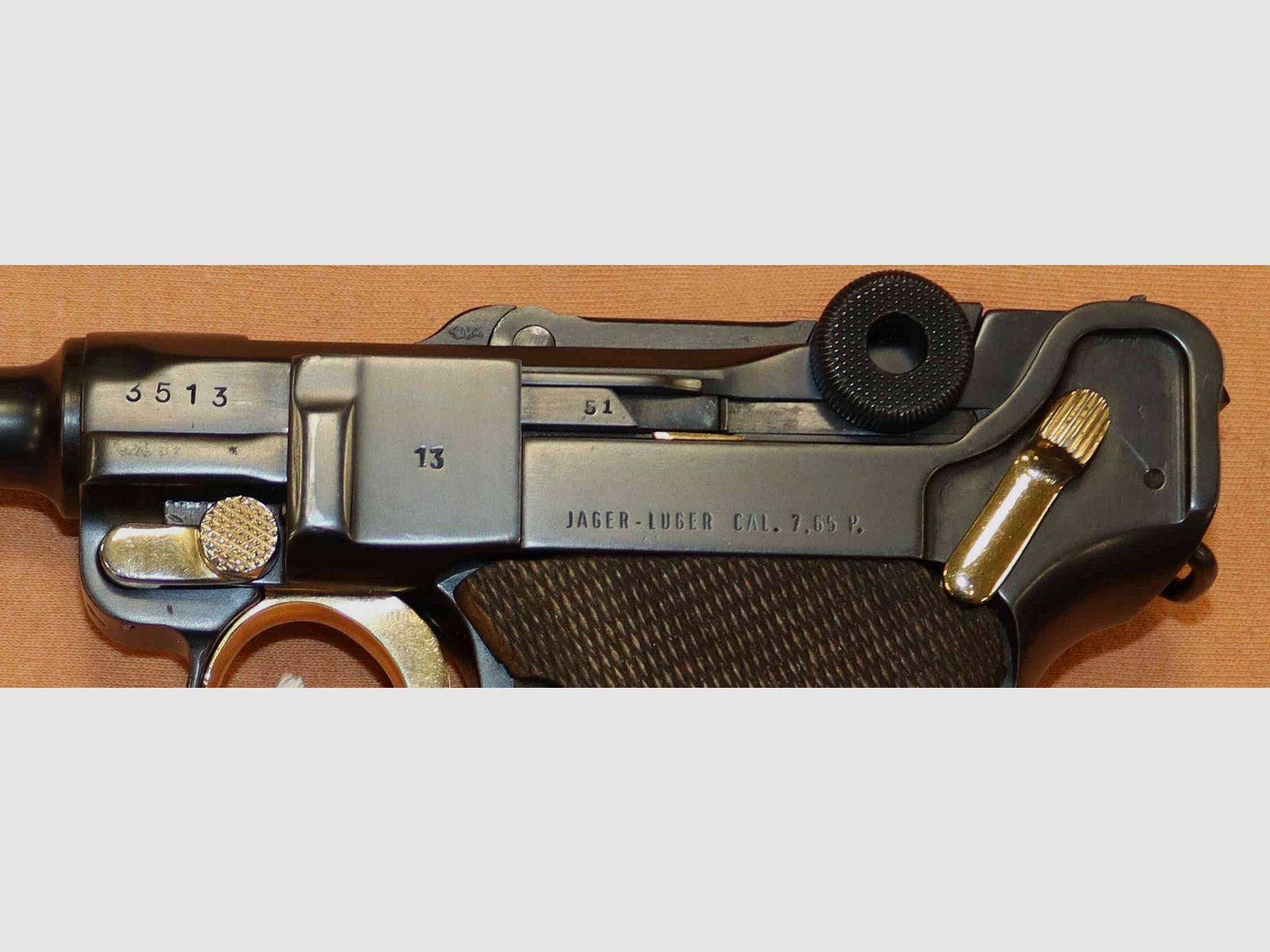 Pistole Jager Luger Modell P08 Kaliber 7.65 Para, Bild 2 von 8