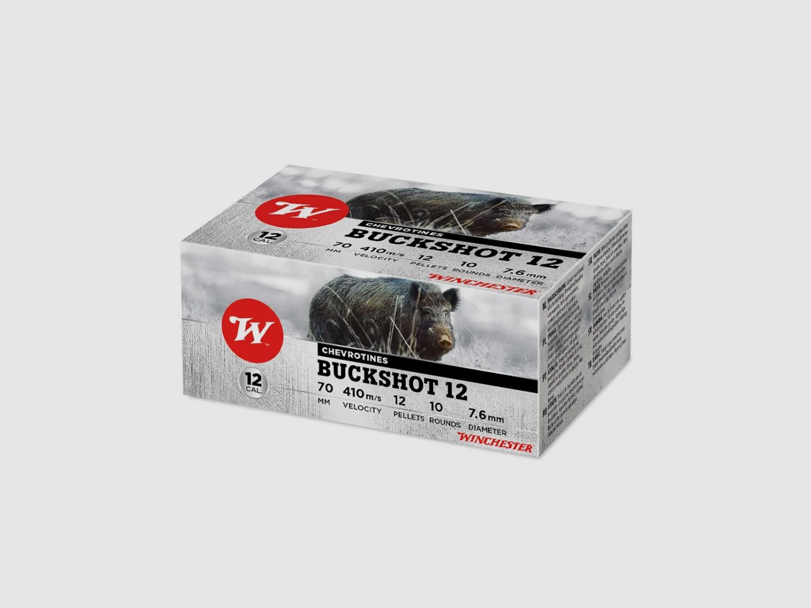 AM.ŚR. 12/70 Winchester Buckshot (mounting 20 mm) 30 g 12x7.6 mm 10/250