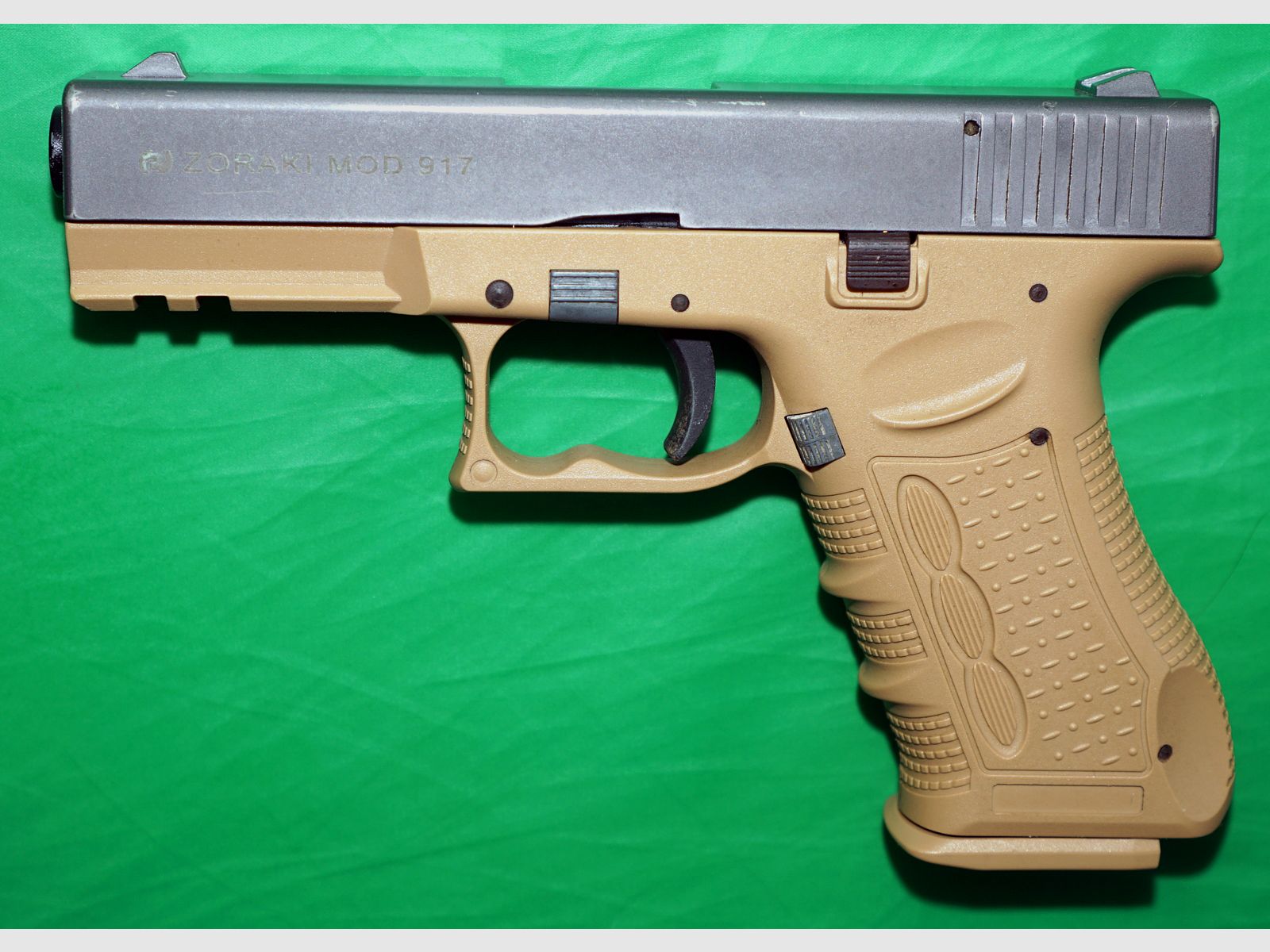 Zoraki 917 Schreckschusspistole 9mm P.A.K. desert TAN  TITANSCHLITTEN (PTB 1023) 
