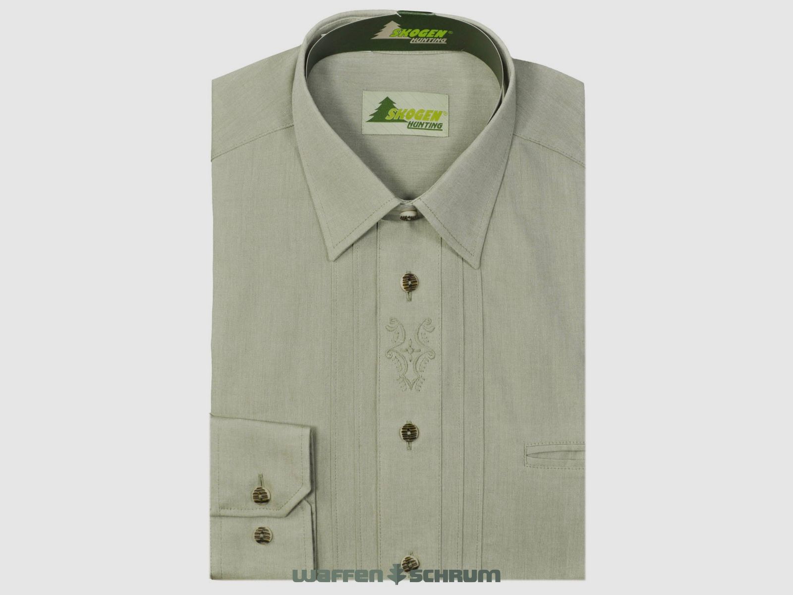 Chemise Skogen 1/1 manches Biesen/broderie Lind