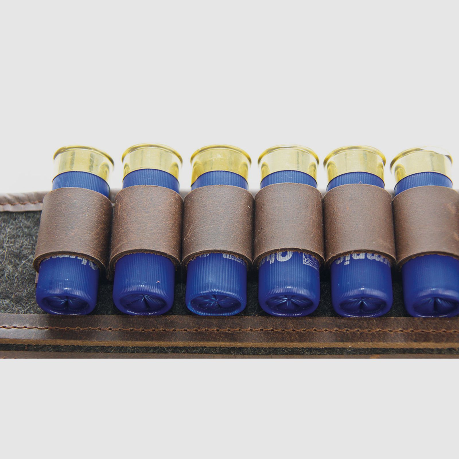 AKAH Patronengürtel Büffel-Leder mit Loden