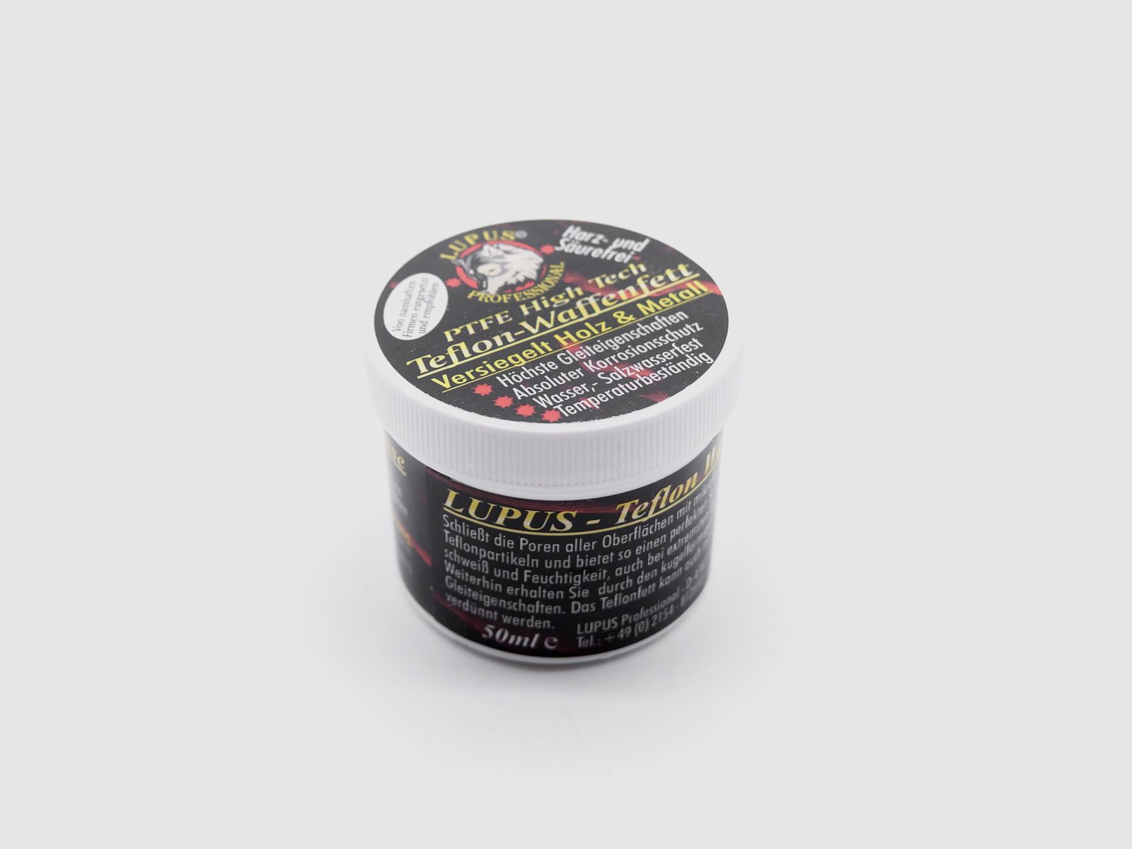 VFG LUPUS 510 Professional Teflon Waffenfett für Holz und Metall 50g
