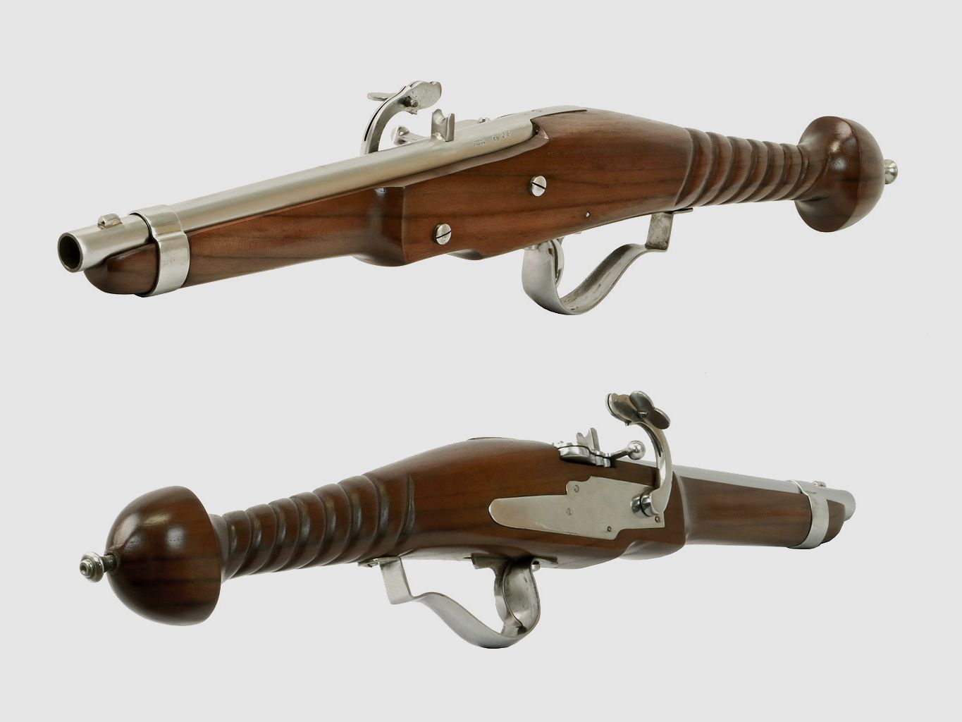 Vorderlader Luntenschlosspistole Matchlock Pistol Kaliber .63 bzw. 16 mm gedrehter Griff (P18)