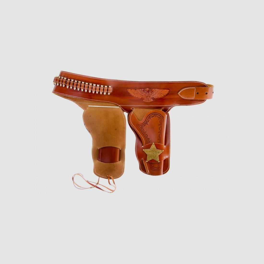 Gürtel mit einem Holster für Western-Revolver
