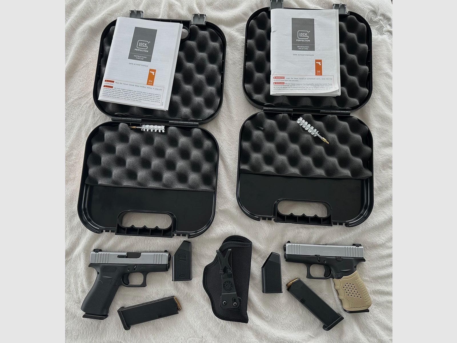Glock 43X Silver Slide - Silber in 9mm - NEUWERTIG