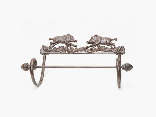 Décor Lovergreen Motif Sanglier Dérouleur de Papier Toilette