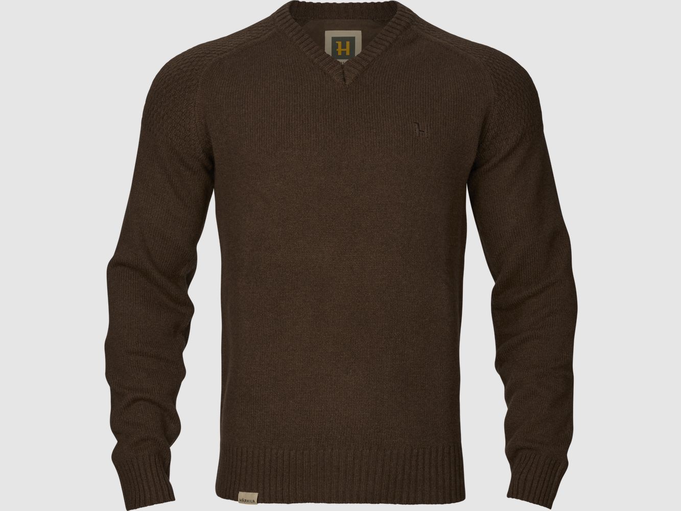 Härkila Vincent Merino V-Ausschnitt Pullover Herr Demitasse brown XXL