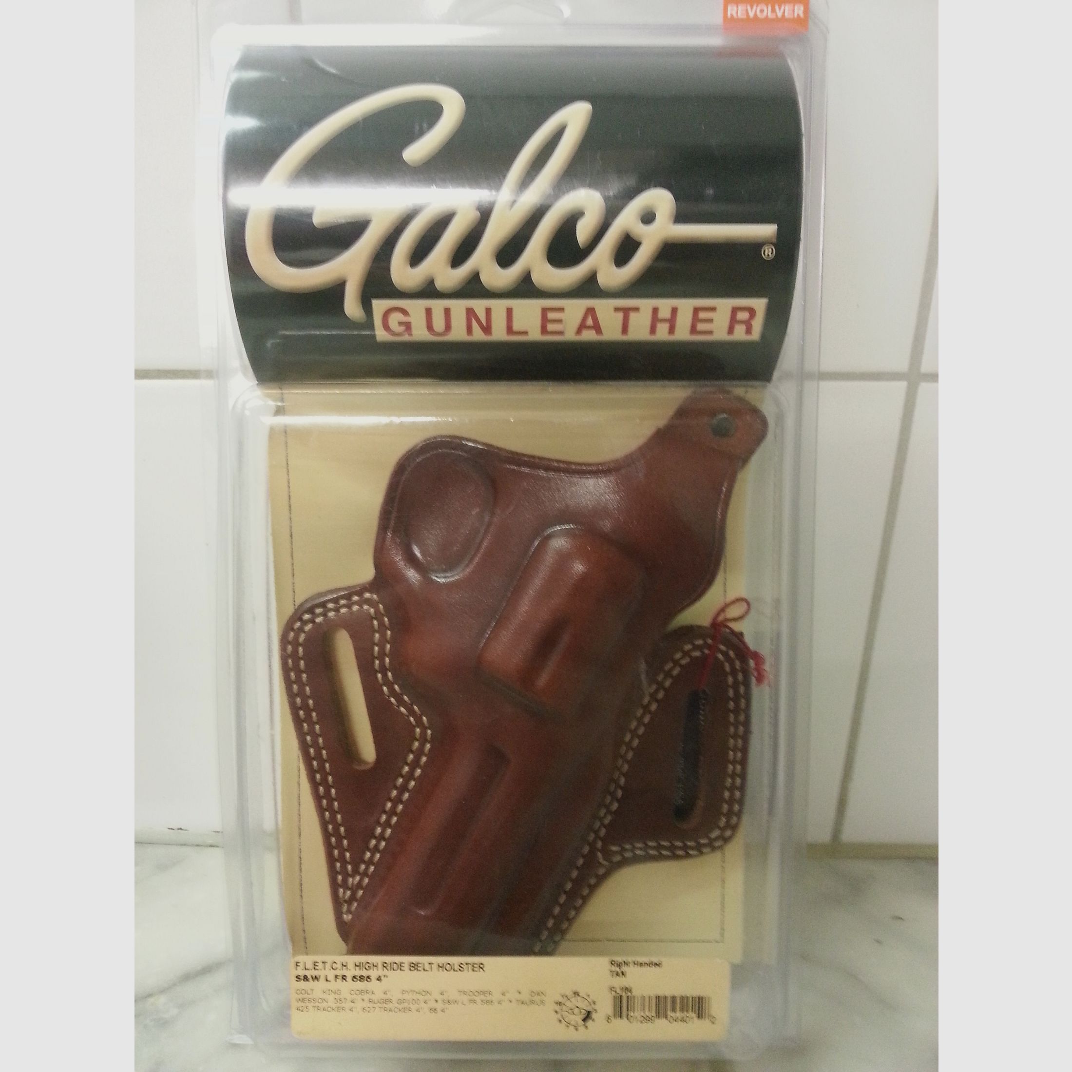 GALCO-HOLSTER 686-4 brown right HIGH RIDE BELT