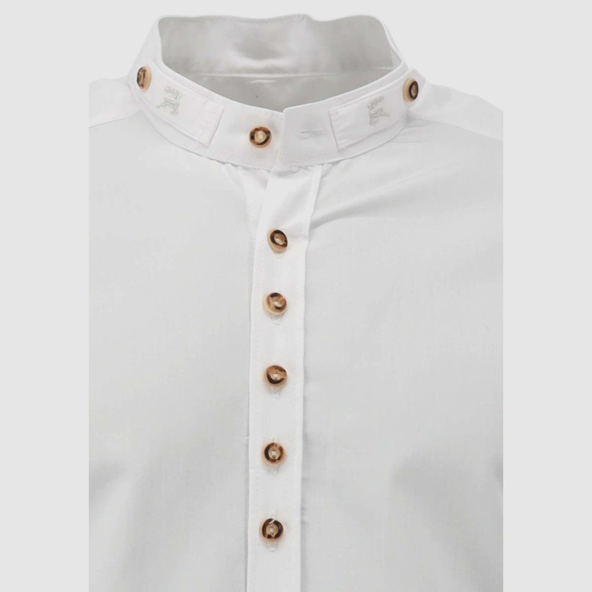 OS TRACHTEN Herrenhemd 1/1 Arm Slim Fit Weiß