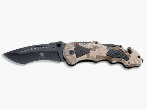 PUMA TEC Einhand-Rettungsmesser (Camouflage Optik)