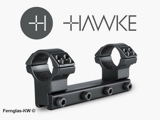 HAWKE 22105 25,4 mm 1" Montage haute pour lunette de tir sur rail de 9-11 mm