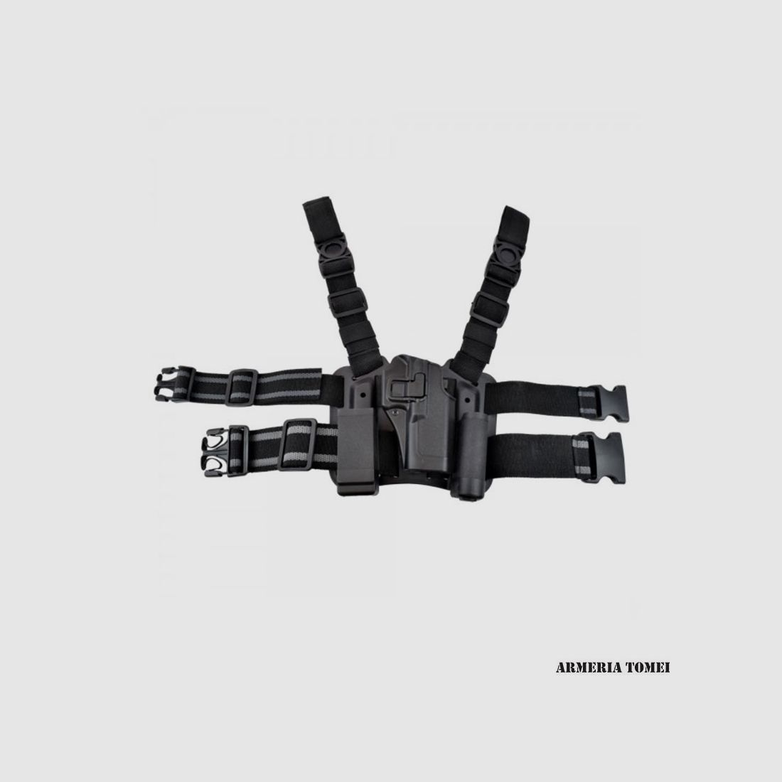 Oberschenkelholster für Glock 17/19 schwarz