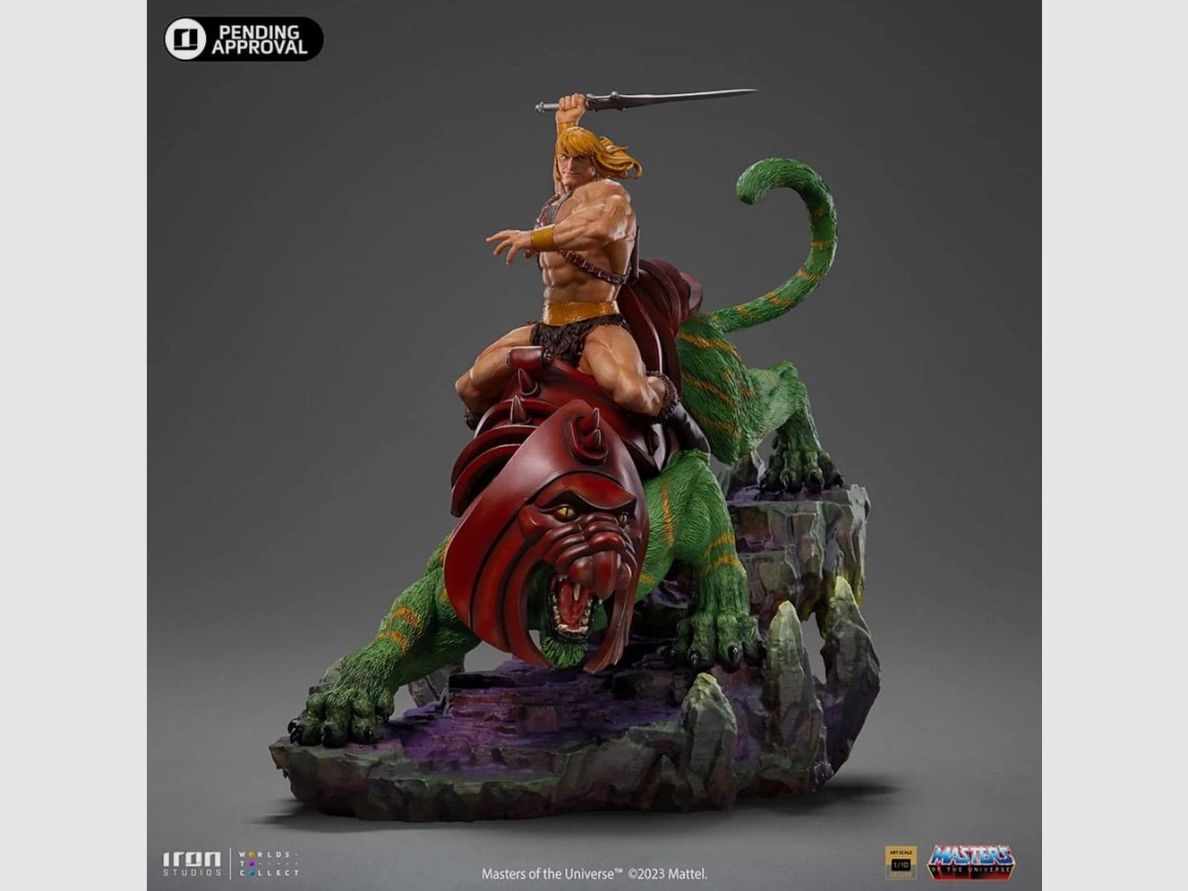 Masters of the Universe Deluxe Art Scale Statue 1/10 He-man and Battle Cat 31 cm | 43406