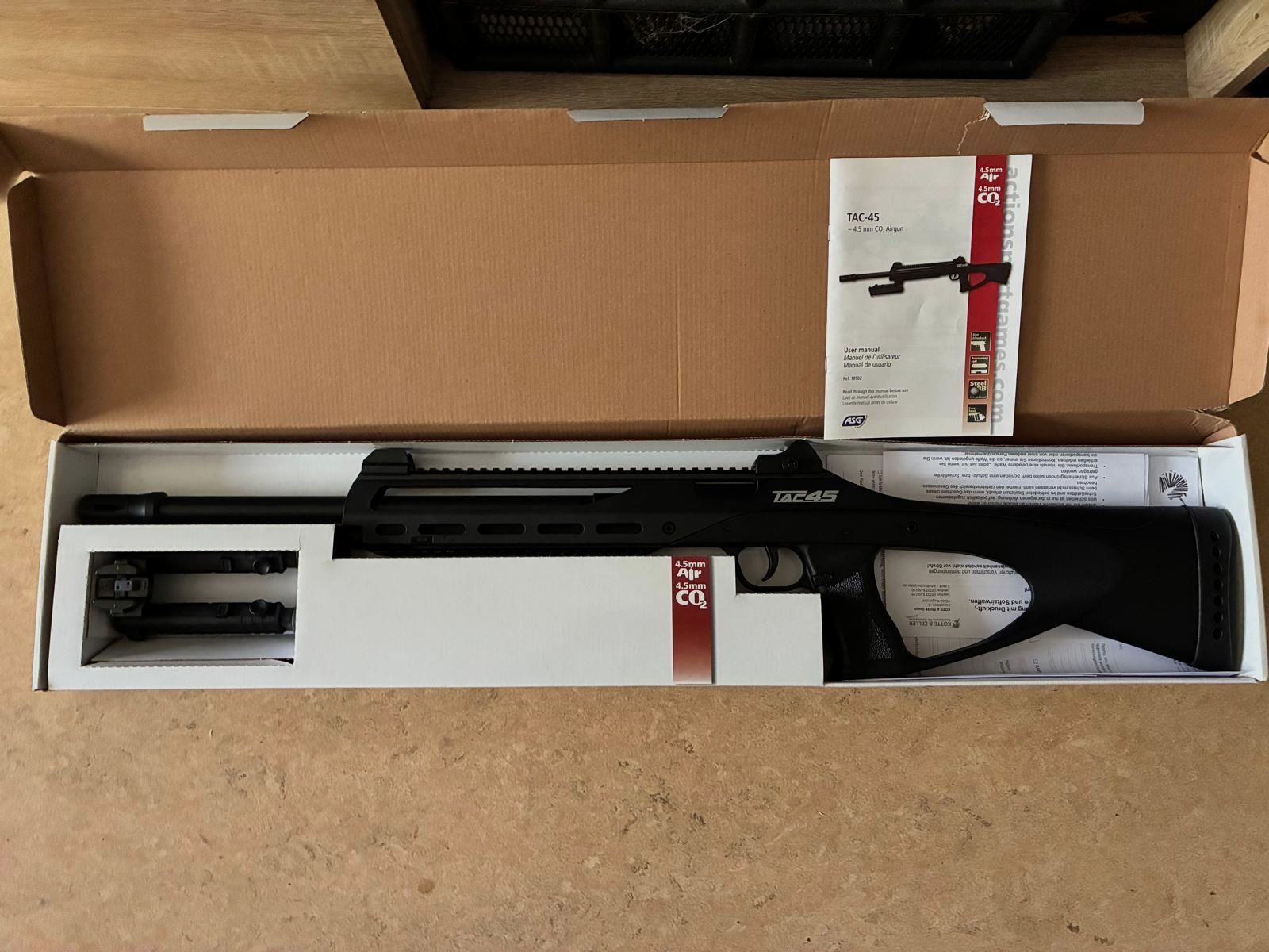 Rifle de aire comprimido TAC 4,5 J