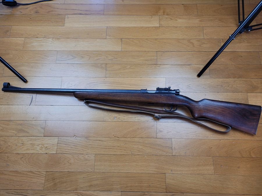 Mooie MAUSER Geweer Model 1945 – Kaliber 22LR – Goedgekeurd voor TAR – Magazine 5 schoten – Geweerriem – Zeer Goede Staat, afbeelding 6 van 15
