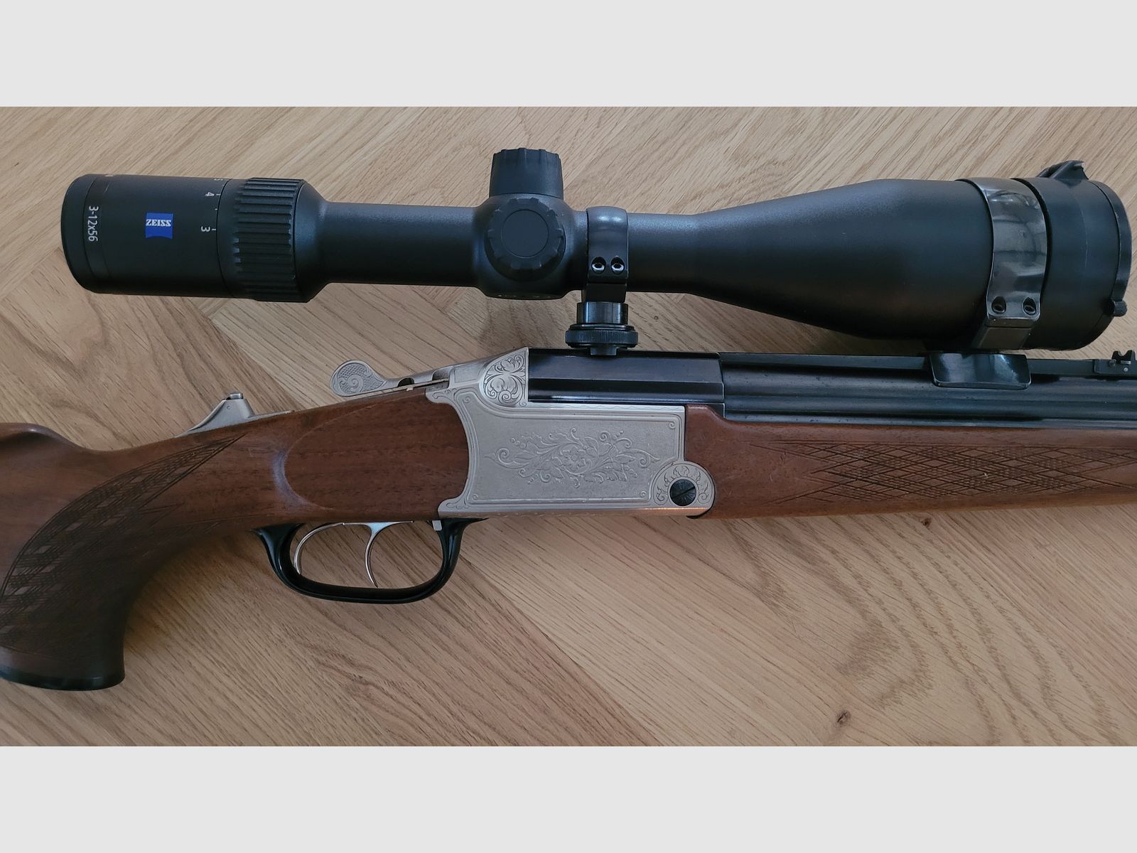 Blaser BD 880 Bockdrilling mit Zeiss Conquest V4 3-12x56