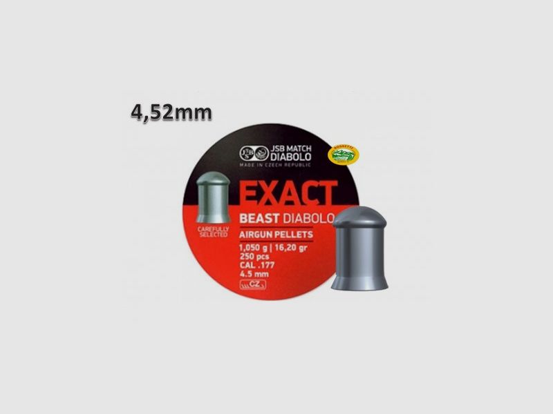 JSB Pallini EXACT BEAST DIABOLO cal.4,52mm 1,05gr