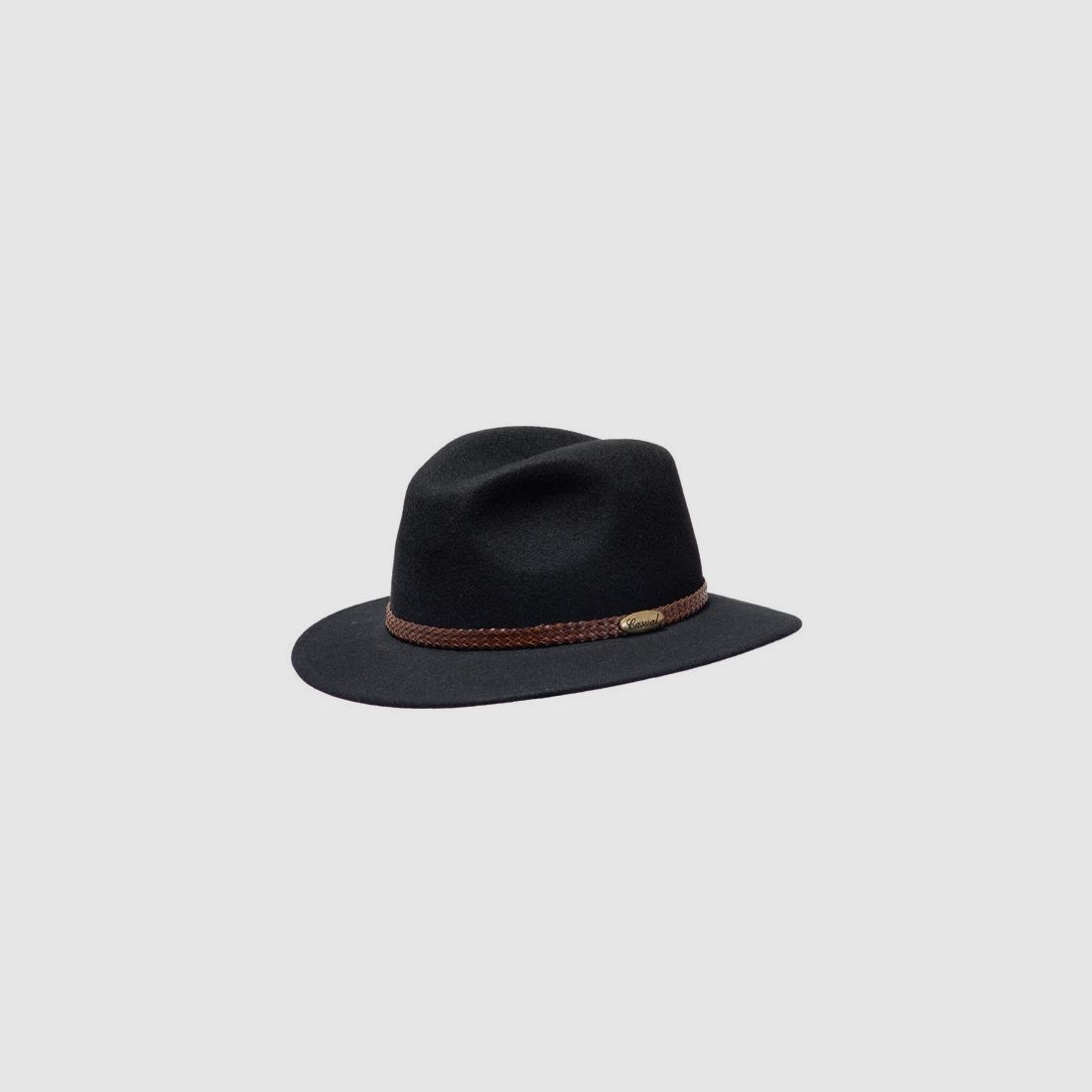 Cappello di Feltro – Cappello Schiacciabile che Può Essere Arrotolato in Nero