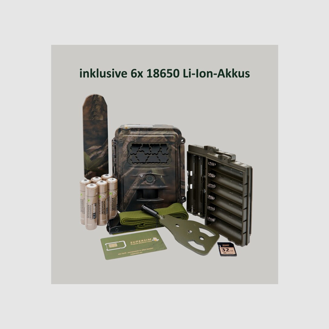 Seissiger Special-Cam LTE - SUPERSIM Edition including 6x 18650 battery