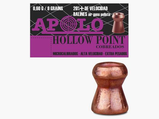 Diabolo APOLO Copper Hollow Point 5,5 mm (.22)