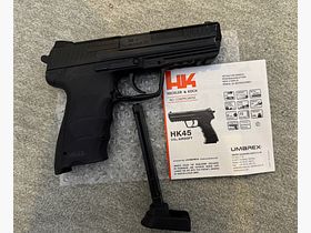 Umarex Heckler & Koch HK45 mit Metallschlitten und starkem CO2 NBB (NonBlowBack) System