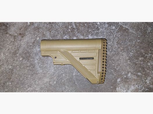 Heckler & Koch Slim Line Stock MR308 RAL8000 | Originalonderdeel | Schoudersteun | Schubschaft | Buttstock