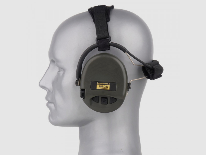 ELEKTRONISCHER GEHÖRSCHUTZ - SORDIN SUPREME PRO X-NECK DIGITAL GRÜN - SILIKON