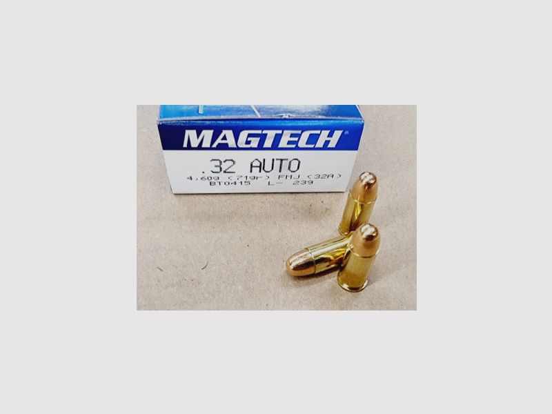 .32 Auto-7,65mm Browning/71grs FMJ Magtech .32A 50 Stk.