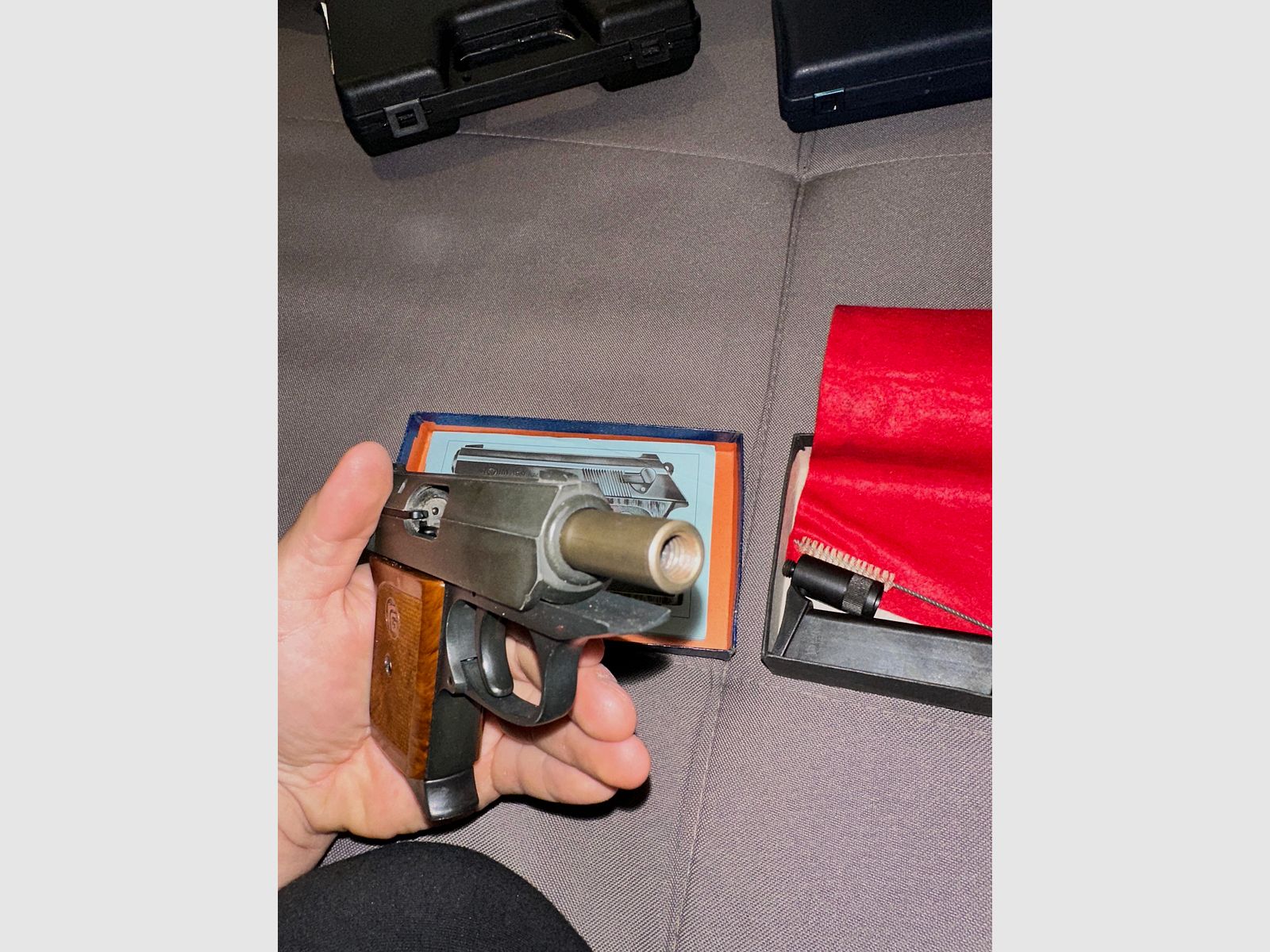 Röhm RG 9 – PTB 232 – 8 mm K – OVP – 3 Magazine – sehr guter Zustand 