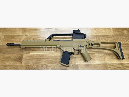 Heckler & Koch HK243 S SAR - Color sand - The civilian G36 sportily approved! Color sand / with original G36 carrying strap 3x and Picatinny rail