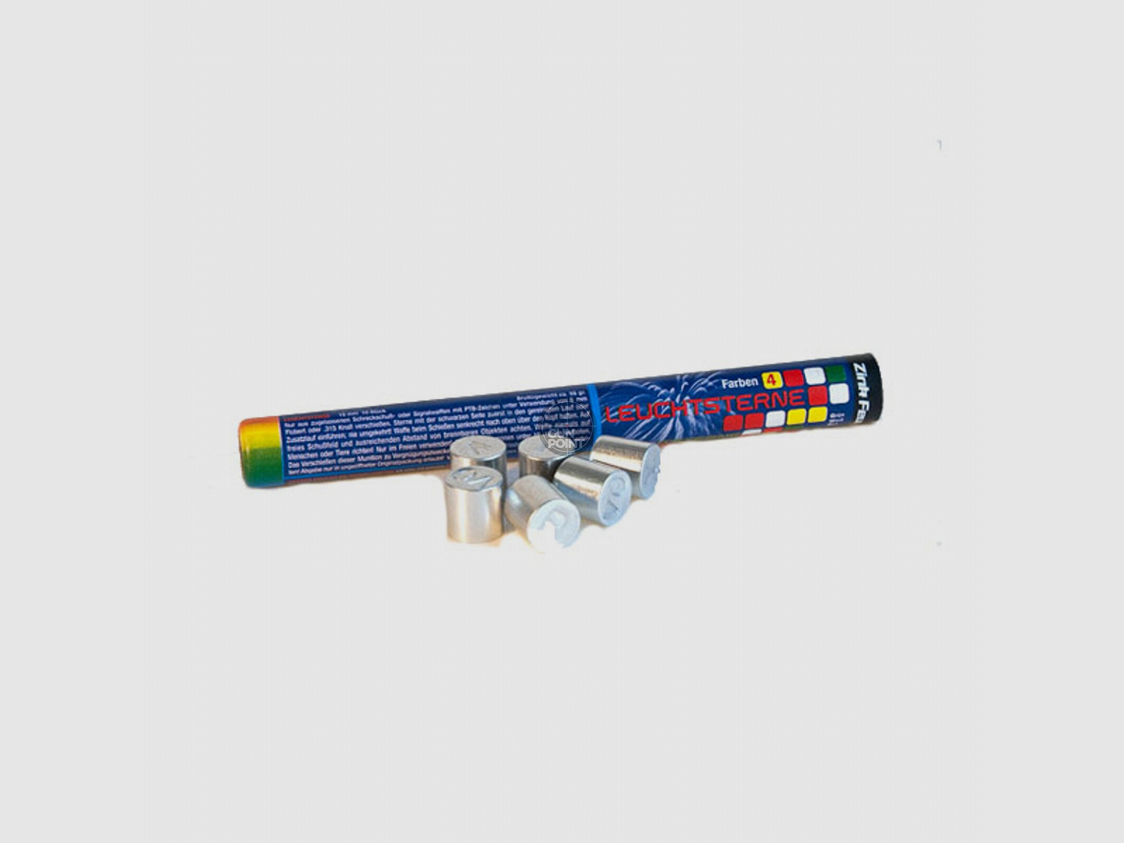 ZINK Effektmunition - Leucht-Signalsterne 4 Farben 10 tlg.