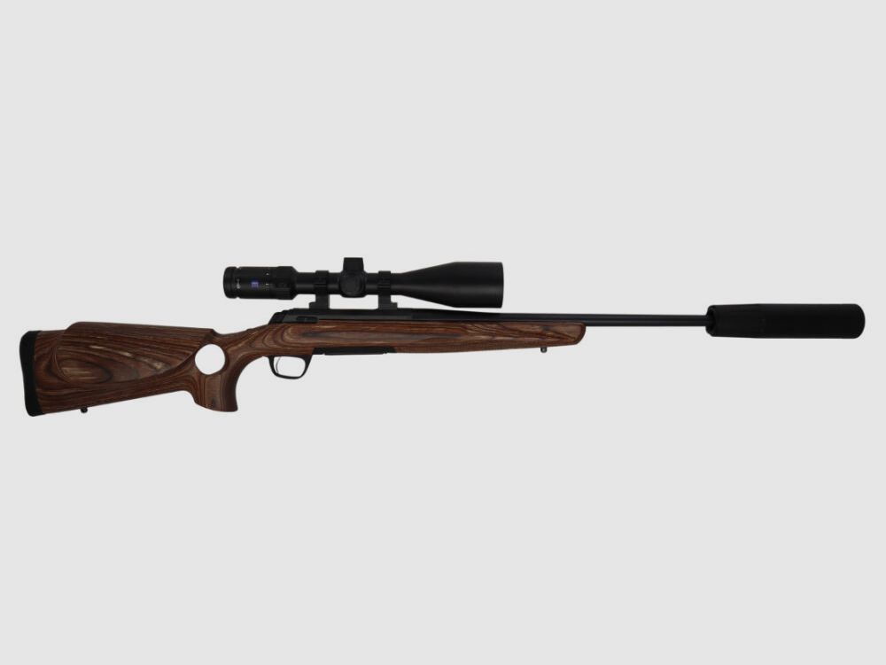 Browning LINKS- Pacchetto completo di ripetizione: X-Bolt SF calcio forato | Zeiss ZF | Silenziatore | montato pronto